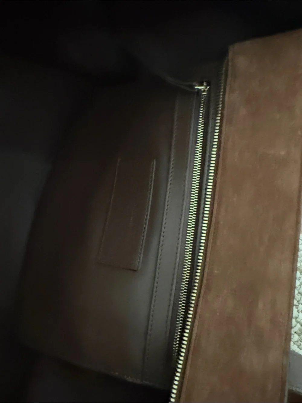 Sezane Brown Suede Tote Bag - Picture 5 of 8